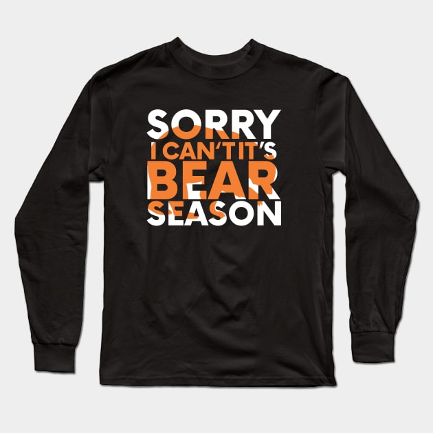 sorry i can't bear season Long Sleeve T-Shirt by youki